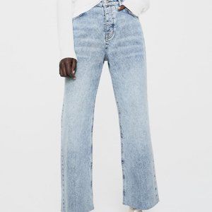 Zara (Z1975) High Rise New Straight Jeans, NWT